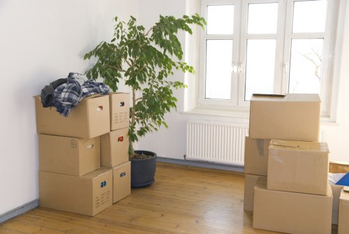 Professional movers loading a truck from Islington Storage